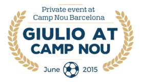 Giulio at Camp Nou